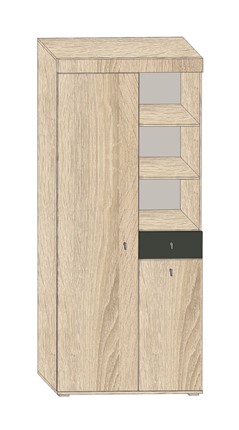 Шкаф 2-х дверный Zetta ЗШ-9-1 в Йошкар-Оле - изображение