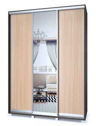 Шкаф 3-х дверный Роланд Р28-Р48, Дуб млечный/Венге в Йошкар-Оле - изображение