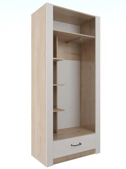 Шкаф гардеробный Ева 5 М1 дуб ирландский/белый матовый в Йошкар-Оле - изображение 1