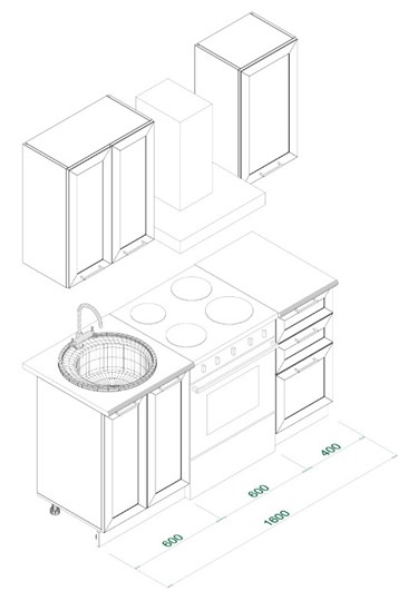 Кухонный гарнитур МК РИВЬЕРА Комплект №1 1,0м ПВХ Белый в Йошкар-Оле - изображение 5