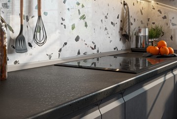 Модульная кухня Вельвет, бетон графит/бетон снежный в Йошкар-Оле - предосмотр 3