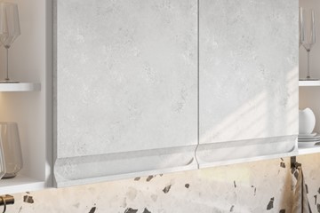 Модульная кухня Вельвет, бетон графит/бетон снежный в Йошкар-Оле - предосмотр 4