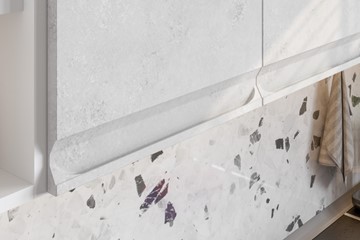Модульная кухня Вельвет, бетон графит/бетон снежный в Йошкар-Оле - предосмотр 5
