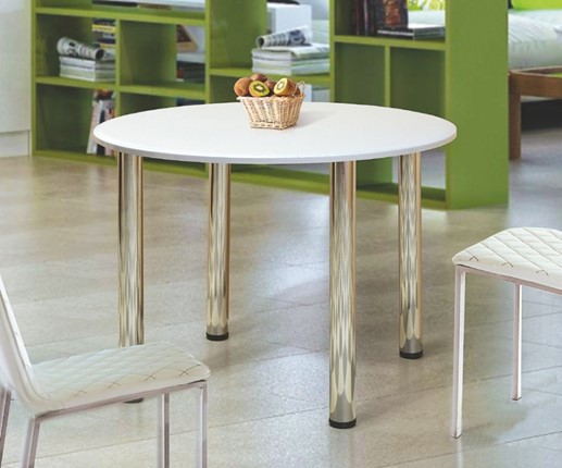 Обеденный стол Круглый 900 на металлических опорах в Йошкар-Оле - изображение