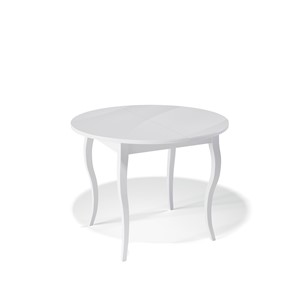 Кухонный стол раскладной Kenner 1000С (Белый/Стекло белое глянец) в Йошкар-Оле - предосмотр