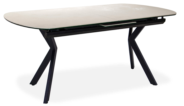 Стол раздвижной Шамони 1CX 140х85 (Oxide Avorio/Графит) в Йошкар-Оле - изображение