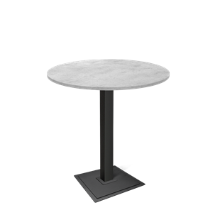 Барный стол SHT-TU5-BS1/H110 / SHT-TT 90 ЛДСП (бетон чикаго светло-серый/черный) в Йошкар-Оле