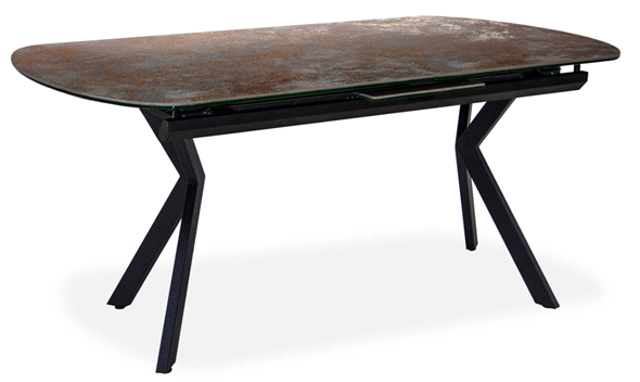 Обеденный раздвижной стол Шамони 2CX 160х90 (Oxide Nero/Графит) в Йошкар-Оле - изображение