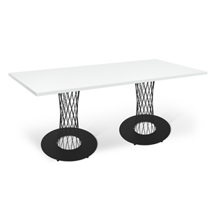Кухонный обеденный стол SHT-TU3-1 (2 шт.)/ТT 120/80 (черный муар/белый шагрень) в Йошкар-Оле