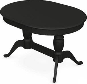 Кухонный раздвижной стол Леонардо-2 исп. Овал, тон 12 (Морилка/Эмаль) в Йошкар-Оле