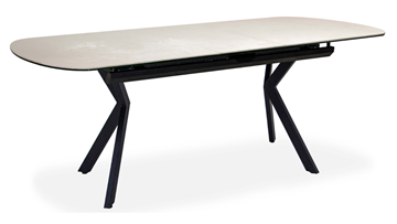 Кухонный раскладной стол Шамони 2CX 160х90 (Oxide Avorio/Графит) в Йошкар-Оле - предосмотр 1