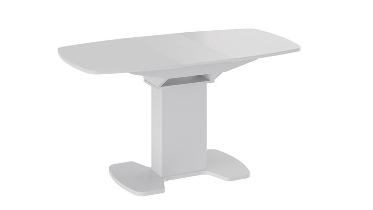 Стол раздвижной Портофино (СМ(ТД)-105.01.11(1)), цвет  Белый глянец/Стекло белое в Йошкар-Оле - изображение 2