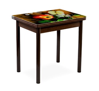 Кухонный пристенный стол СПА-02 СТФ, венге/фотопечать дерево/опоры коричневый в Йошкар-Оле