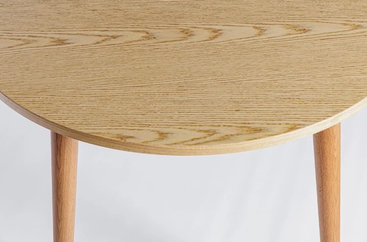 Кухонный стол круглый Шпон Дуба  677 С д. 90 см МДФ в Йошкар-Оле - изображение 18