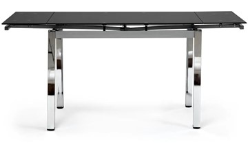 Раздвижной стол CAMPANA ( mod. 346 ) металл/стекло 70x110/170x76, хром/черный арт.11413 в Йошкар-Оле - предосмотр