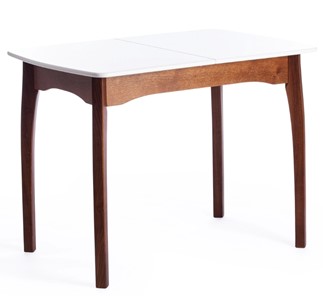Кухонный стол раздвижной Caterina, бук/мдф, 100+30x70x75, коричневый, белый арт.15856 в Йошкар-Оле
