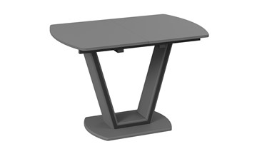 Раздвижной стол Дели Тип 2 (Серый софт, Стекло матовое серое) в Йошкар-Оле