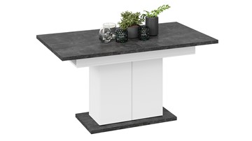 Кухонный стол раздвижной Детройт тип 1 (Белый/Ателье темный) в Йошкар-Оле