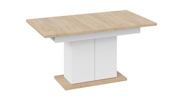 Обеденный раздвижной стол Детройт тип 1 (Белый/Дуб Крафт золотой) в Йошкар-Оле - предосмотр 3