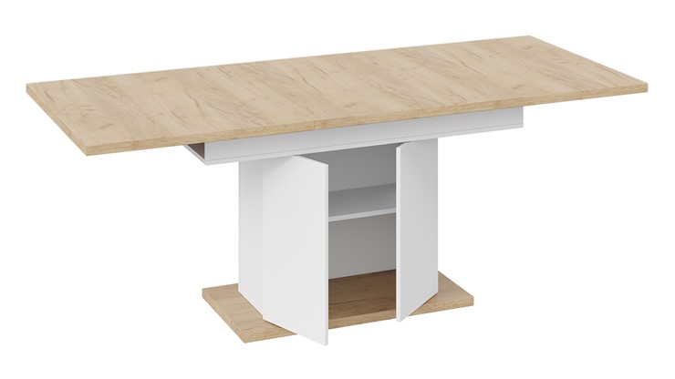 Обеденный раздвижной стол Детройт тип 1 (Белый/Дуб Крафт золотой) в Йошкар-Оле - изображение 5