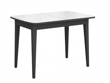 Кухонный стол раскладной Dikline M110 Венге/стекло белое глянец/ножки MM венге в Йошкар-Оле