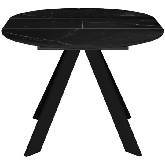 Стол раздвижной DikLine SKC100 D1000 Керамика Черный мрамор / опоры черные в Йошкар-Оле - изображение 8