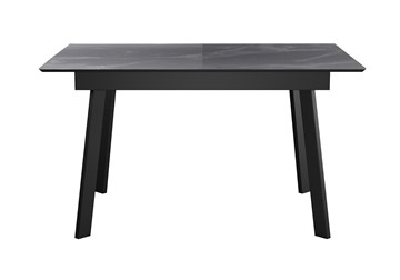 Кухонный раскладной стол DikLine SKH125 Керамика Серый мрамор/подстолье черное/опоры черные (2 уп.) в Йошкар-Оле