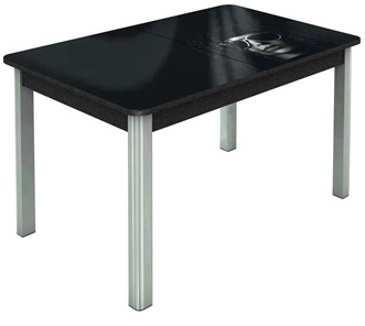 Раздвижной стол Гамбург исп. 2, ноги метал. крашеные №23 (Exclusive h191/черный) в Йошкар-Оле