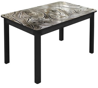Обеденный раздвижной стол Гамбург Мини, ноги метал. крашеные №23 (Exclusive h140/черный) в Йошкар-Оле