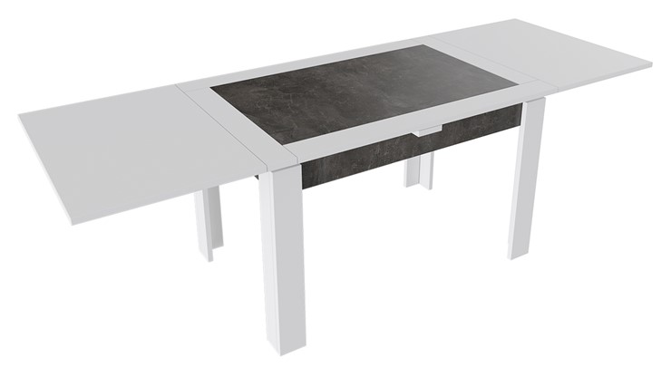 Кухонный раскладной стол Хьюстон тип 4 (Белый/Ателье темный) в Йошкар-Оле - изображение 1