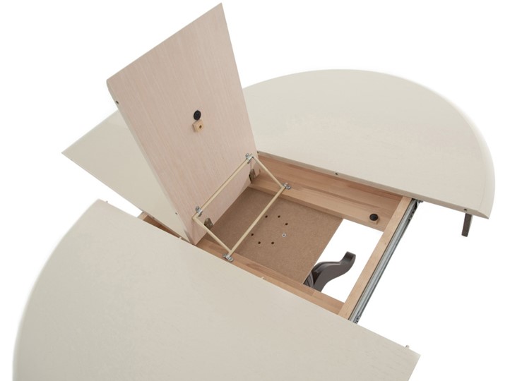 Кухонный стол раздвижной Леонардо-1 исп. Круг 820, тон 4 (Морилка/Эмаль) в Йошкар-Оле - изображение 6