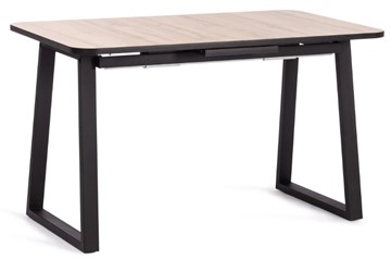 Кухонный стол раздвижной MALTIDO ЛДСП/HPL/металл, 130/160x75x75 Дуб Вотан/чёрный арт.19745 в Йошкар-Оле