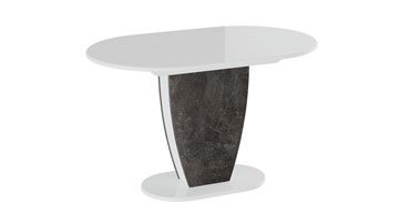 Кухонный стол раскладной Монреаль тип 1 (Белый глянец/Моод темный) в Йошкар-Оле