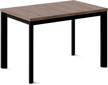 Обеденный раздвижной стол Нагано-1L (ноги черные, дуб табако) в Йошкар-Оле