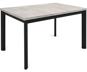 Обеденный раздвижной стол Нагано-3L (ноги черные, светлый цемент) в Йошкар-Оле - предосмотр