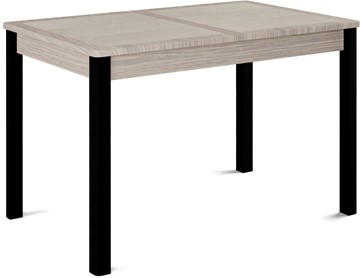 Кухонный стол раздвижной Ницца-1 ПЛ (ноги черные, плитка бежевая/лофт) в Йошкар-Оле