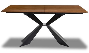 Кухонный стол раскладной T1712A: орех 160 (WK-07)/черный (PC-02) в Йошкар-Оле