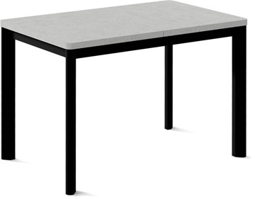 Кухонный стол раскладной Токио-2L (ноги металлические черные, светлый цемент) в Йошкар-Оле - предосмотр