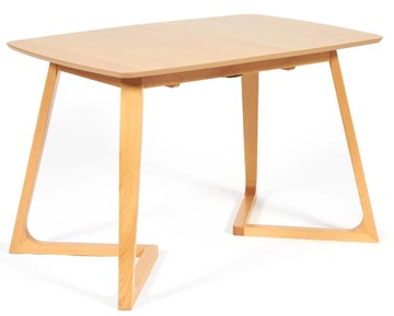 Раздвижной стол VAKU (Ваку) бук/мдф 80x120+40x75, Натуральный бук арт.13987 в Йошкар-Оле