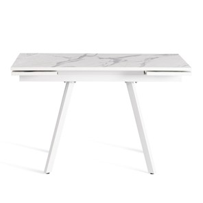 Кухонный стол раскладной VIGO ЛДСП/HPL/металл,120x80x30х30х75 см, Мрамор светлый/белый арт.20623 в Йошкар-Оле - предосмотр 2