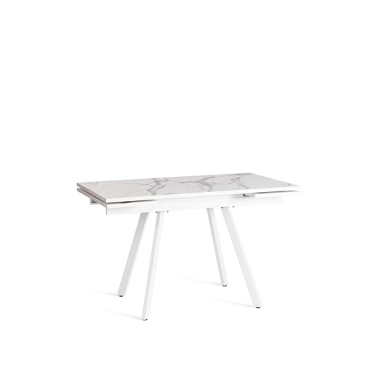 Кухонный стол раскладной VIGO ЛДСП/HPL/металл,120x80x30х30х75 см, Мрамор светлый/белый арт.20623 в Йошкар-Оле - изображение 3