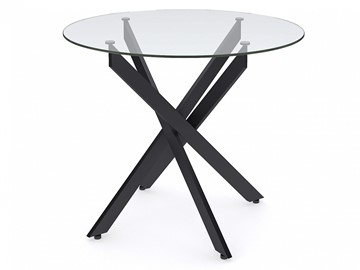 Обеденный стол Dikline R900 стекло/ножки черный металл в Йошкар-Оле - предосмотр