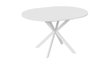 Кухонный обеденный стол Мэдисон Тип 1 (Белый муар, Белый) в Йошкар-Оле - предосмотр 3