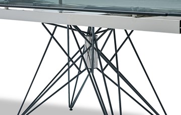 Кухонный стол раздвижной T-041 (140) прозрачный в Йошкар-Оле - предосмотр 2