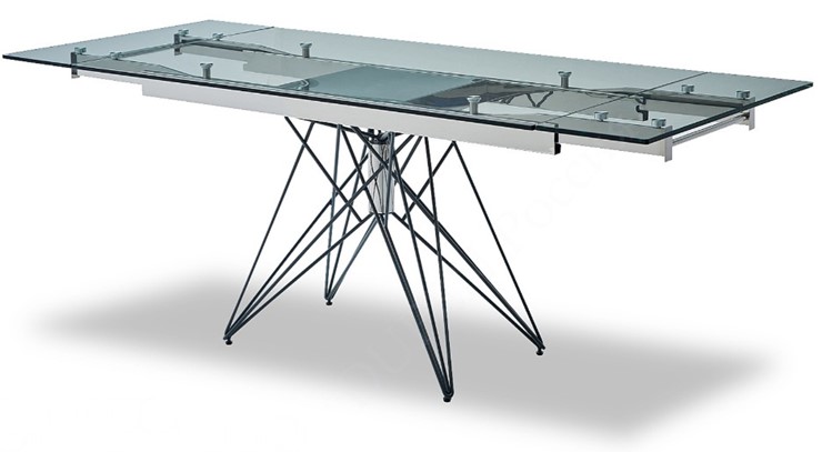 Кухонный стол раздвижной T-041 (140) прозрачный в Йошкар-Оле - изображение 3