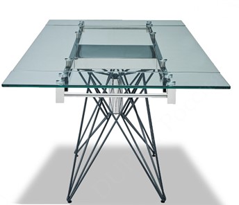 Кухонный стол раздвижной T-041 (140) прозрачный в Йошкар-Оле - предосмотр 4