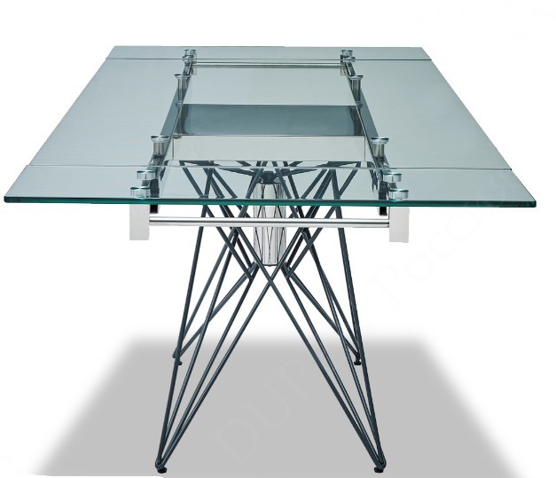 Кухонный стол раздвижной T-041 (140) прозрачный в Йошкар-Оле - изображение 4