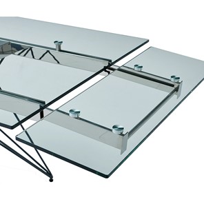 Кухонный стол раздвижной T-041 (140) прозрачный в Йошкар-Оле - предосмотр 5
