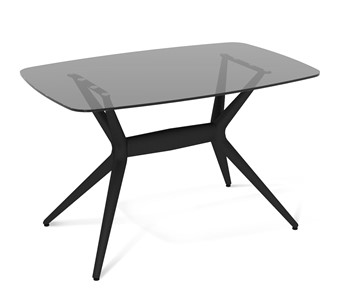 Обеденный стол SHT-ТT26 118/77 стекло/SHT-TU30-2 / SHT-A30 Черный в Йошкар-Оле