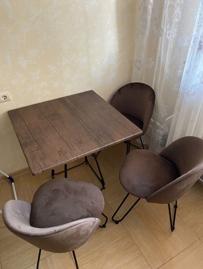 Кухонный обеденный стол SHT-TU23/H71/ТT 80 (темно-серый/палисандр) в Йошкар-Оле - изображение 6